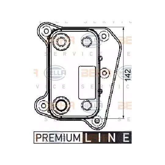 8MO 376 726-091 - Oil Cooler, engine oil 