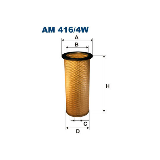 AM 416/4W - Sekundärluftfilter 