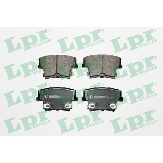 05P1400 - Brake Pad Set, disc brake 