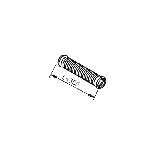 80208 - Corrugated Pipe, exhaust system 