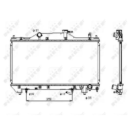 53381 - Radiator, engine cooling 