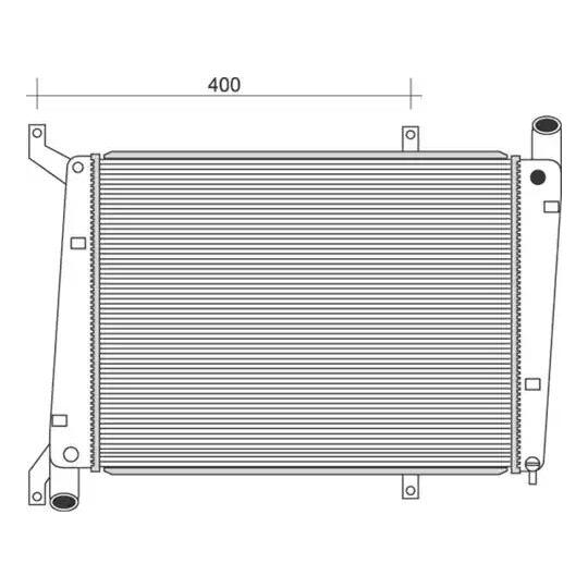 350213105400 - Radiaator, mootorijahutus 