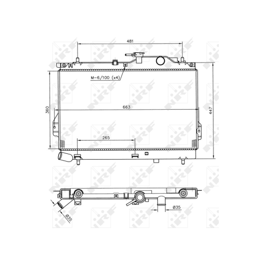 53364 - Radiator, engine cooling 