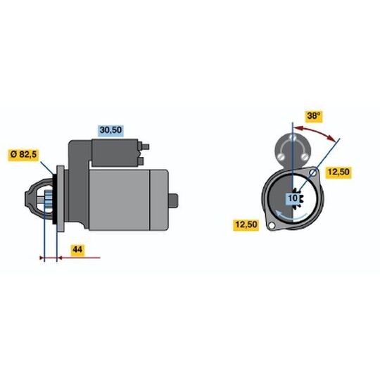 0 001 314 047 - Startmotor 