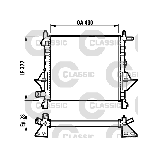 232051 - Radiator, engine cooling 