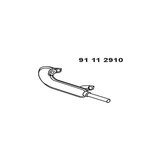 91 11 2910 - Exhaust pipe 