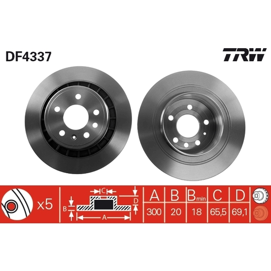 DF4337 - Brake Disc 