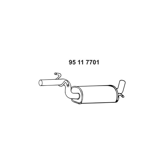 95 11 7701 - Middle Silencer 