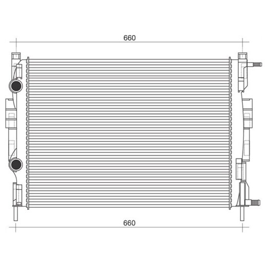 350213997000 - Radiator, engine cooling 