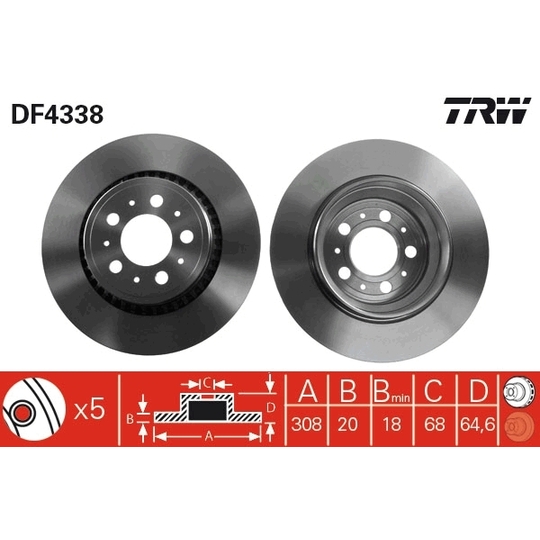 DF4338 - Brake Disc 
