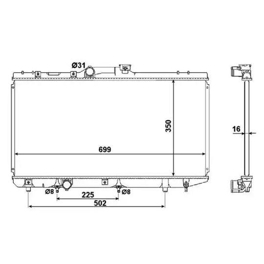 53281 - Radiaator, mootorijahutus 