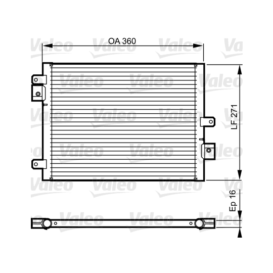 814167 - Condenser, air conditioning 