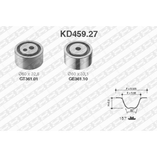 KD459.27 - Timing Belt Set 