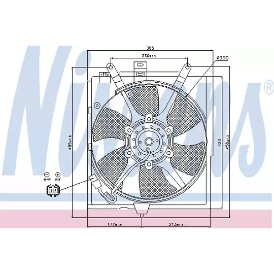 85300 - Fan, radiator 