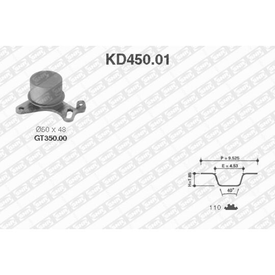 KD450.01 - Hammasrihma komplekt 
