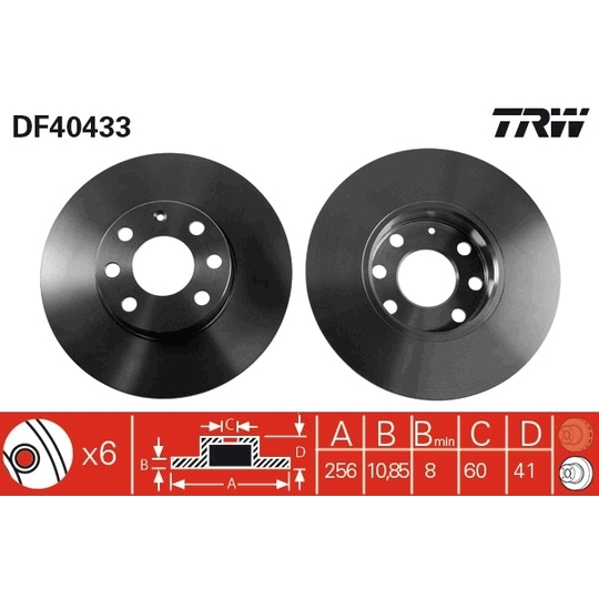 DF4043 - Brake Disc 
