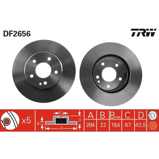 DF2656 - Brake Disc 