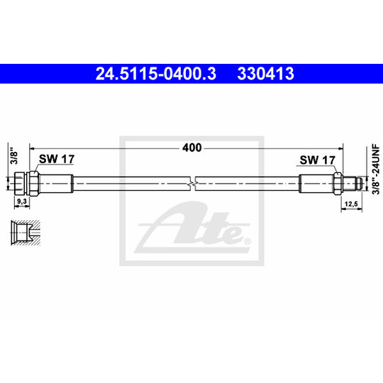 24.5115-0400.3 - Brake Hose 