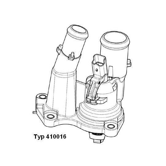 410016.98D - Thermostat, coolant 