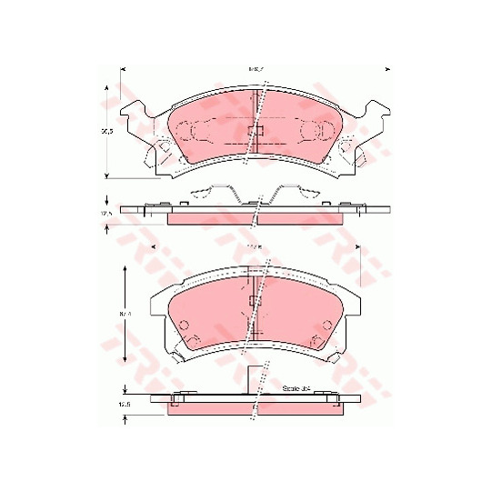 GDB4097 - Brake Pad Set, disc brake 