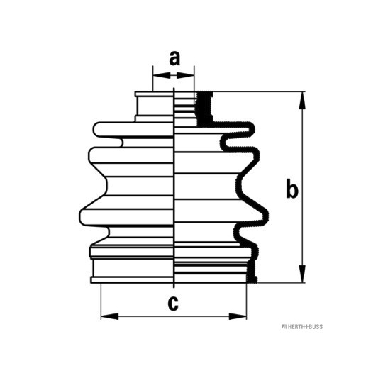 J2868002 - Bellow Set, drive shaft 