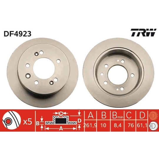 DF4923 - Brake Disc 