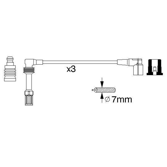 0 356 912 947 - Ignition Cable Kit 