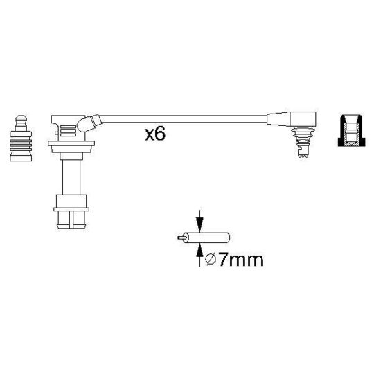 0 986 356 947 - Ignition Cable Kit 