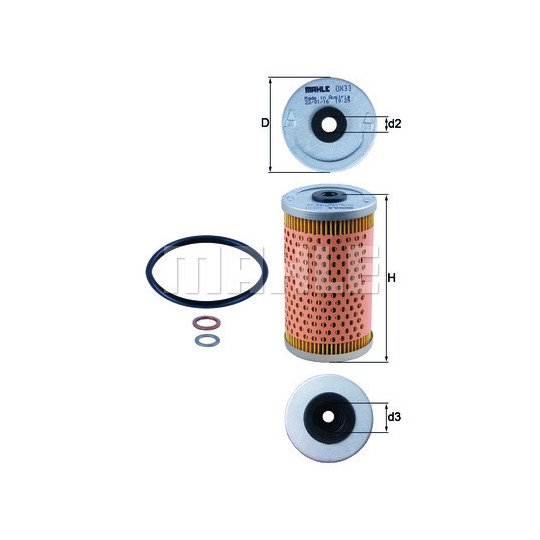 OX 33D - Oil filter 
