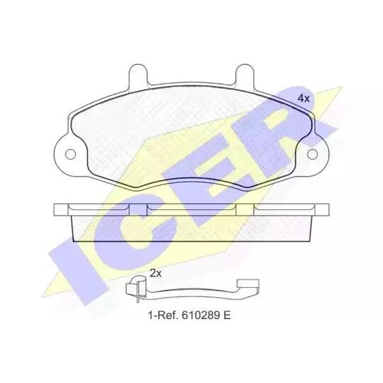 140896-203 - Brake Pad Set, disc brake 