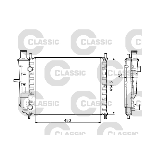 232788 - Radiator, engine cooling 