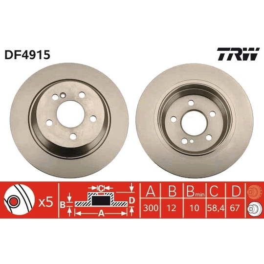DF4915 - Brake Disc 