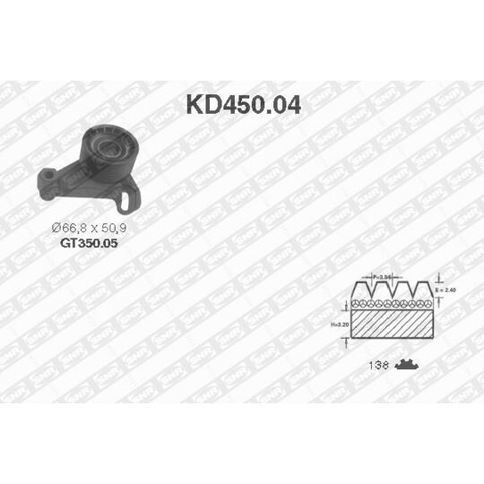 KD450.04 - Timing Belt Set 