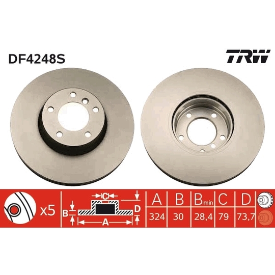 DF4248S - Brake Disc 