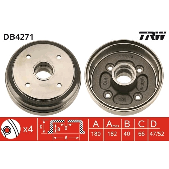 DB4271 - Brake Drum 