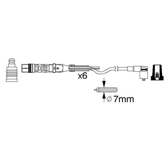 0 986 356 348 - Ignition Cable Kit 