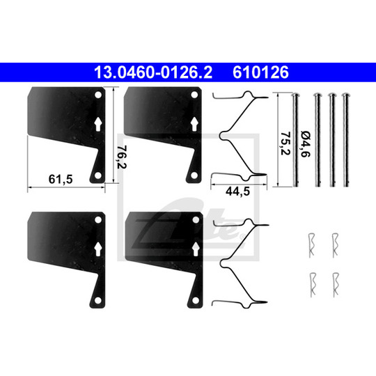 13.0460-0126.2 - Accessory Kit, disc brake pad 
