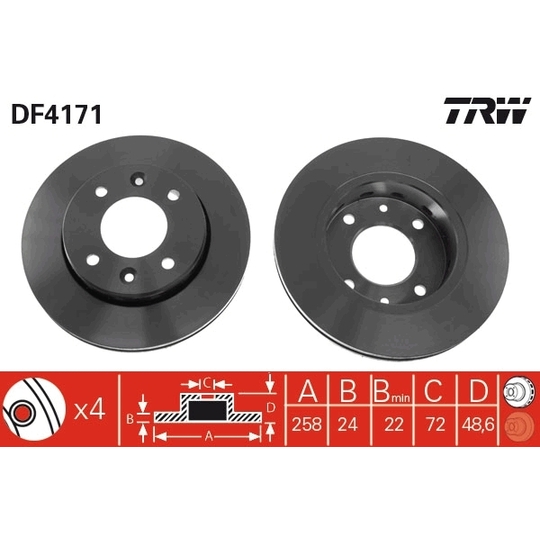 DF4171 - Bromsskiva 