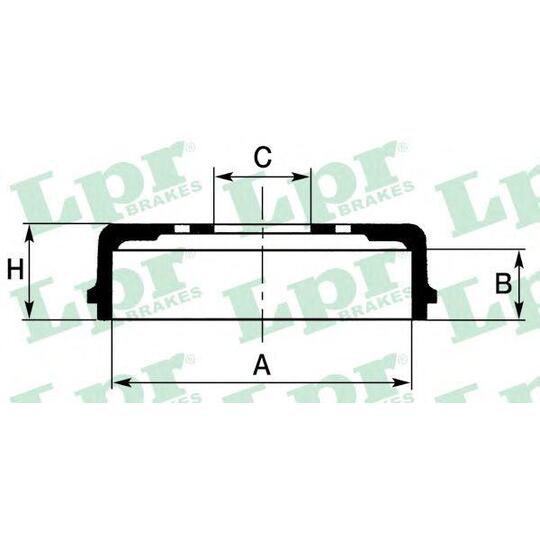 7D0323 - Brake Drum 