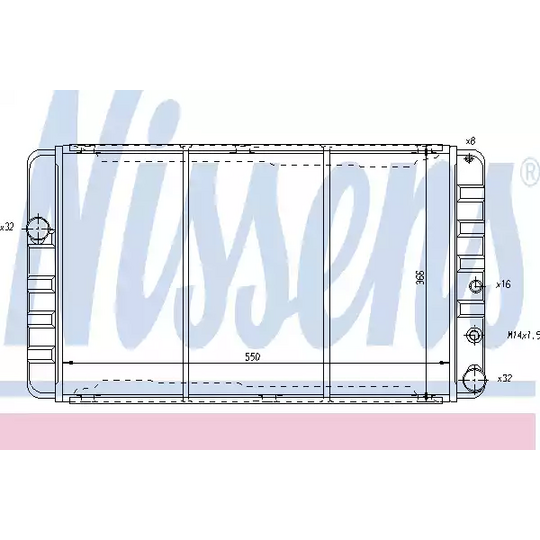 65507 - Radiator, engine cooling 