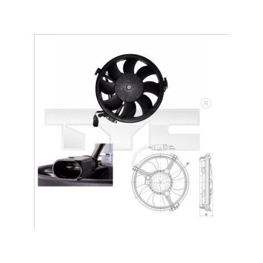 802-0003 - Fan, radiator 