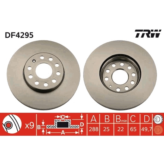DF4295 - Brake Disc 