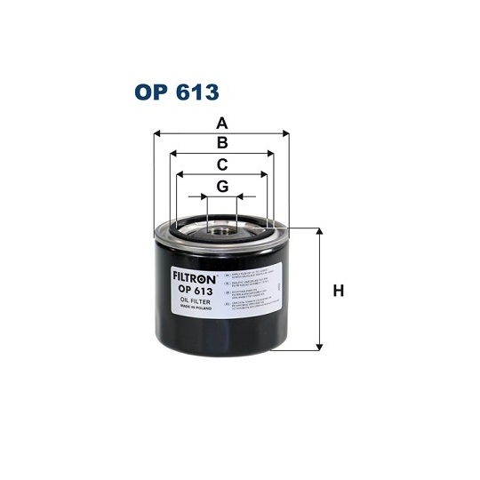 OP 613 - Oil filter 