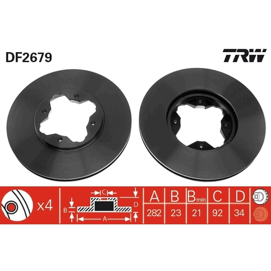 DF2679 - Brake Disc 