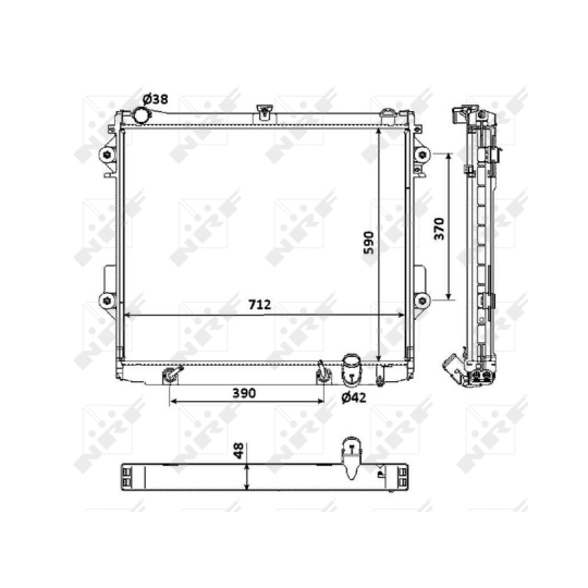 53923 - Radiator, engine cooling 