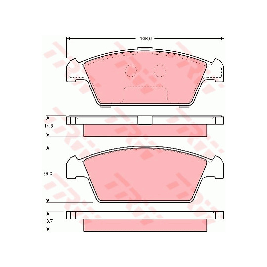 GDB3108 - Brake Pad Set, disc brake 