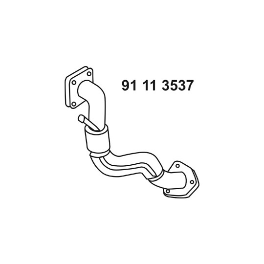 91 11 3537 - Exhaust pipe 
