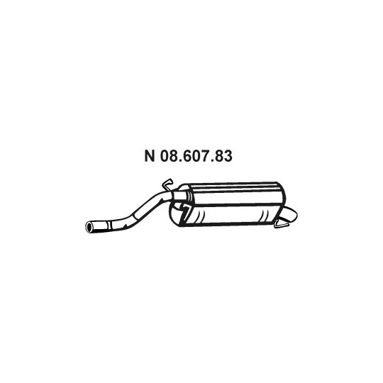 08.607.83 - Bakre ljuddämpare 