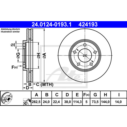 24.0124-0193.1 - Brake Disc 