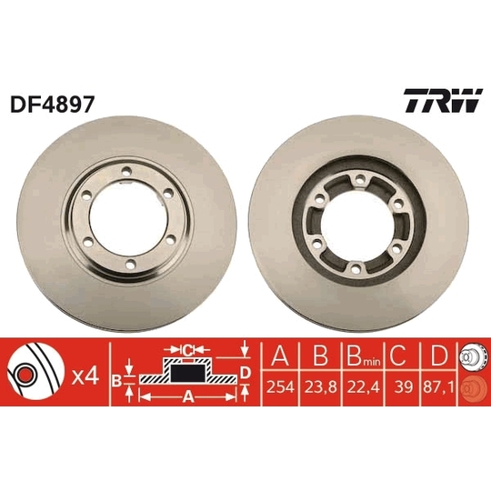 DF4897 - Brake Disc 